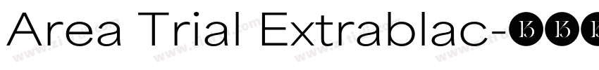Area Trial Extrablac字体转换